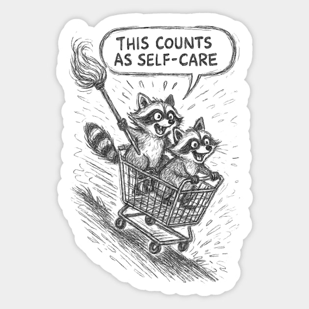 This Counts as Self-Care Sticker by Designed By Marty